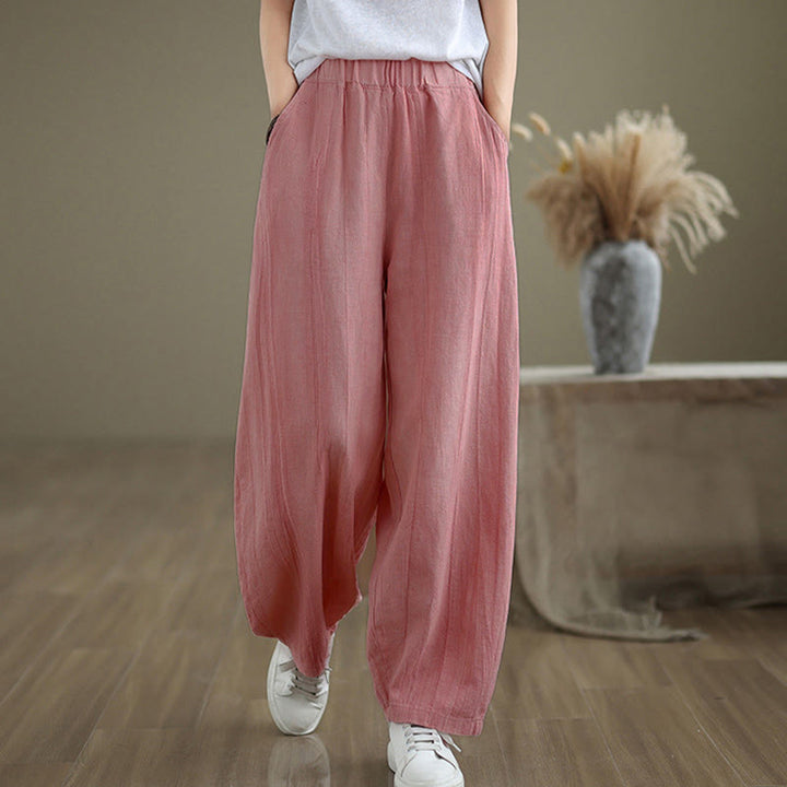 Buddha Stones Casual Plain Women'sHarem Pants With Pockets - image 23
