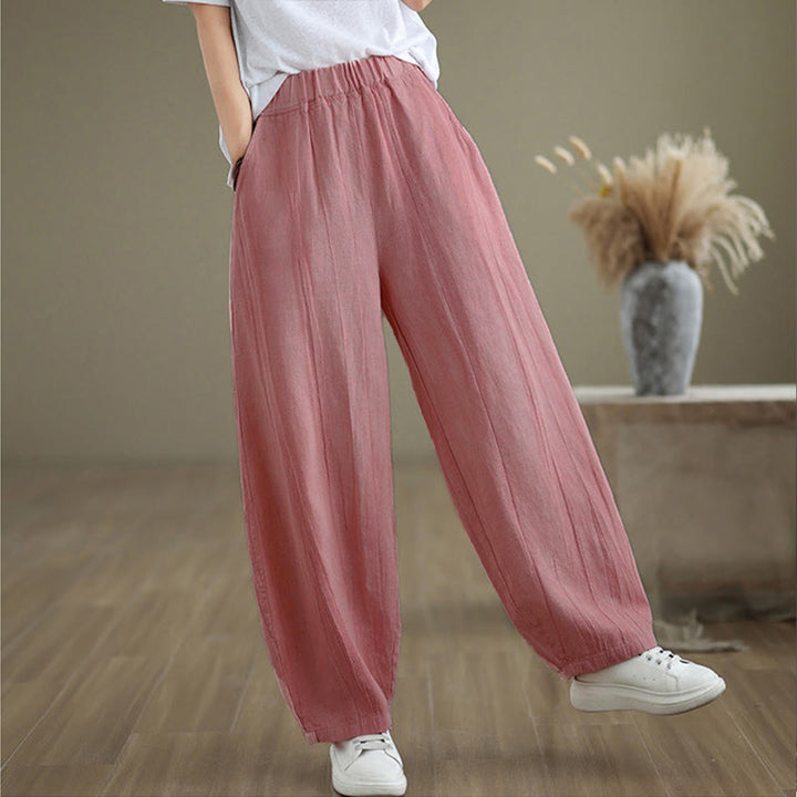 Buddha Stones Casual Plain Women'sHarem Pants With Pockets - image 24