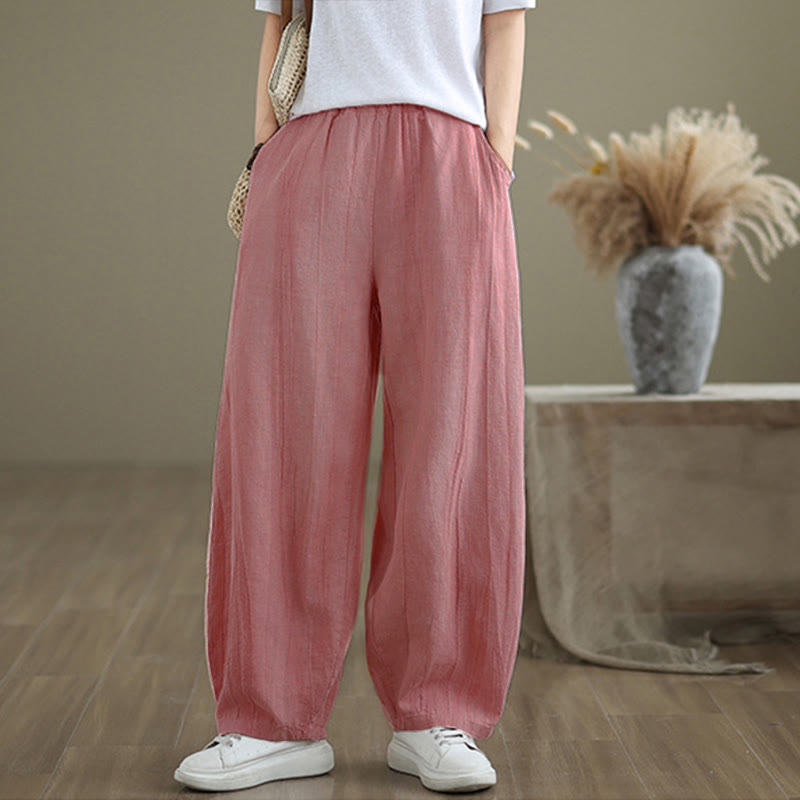 Buddha Stones Casual Plain Women'sHarem Pants With Pockets - image 20