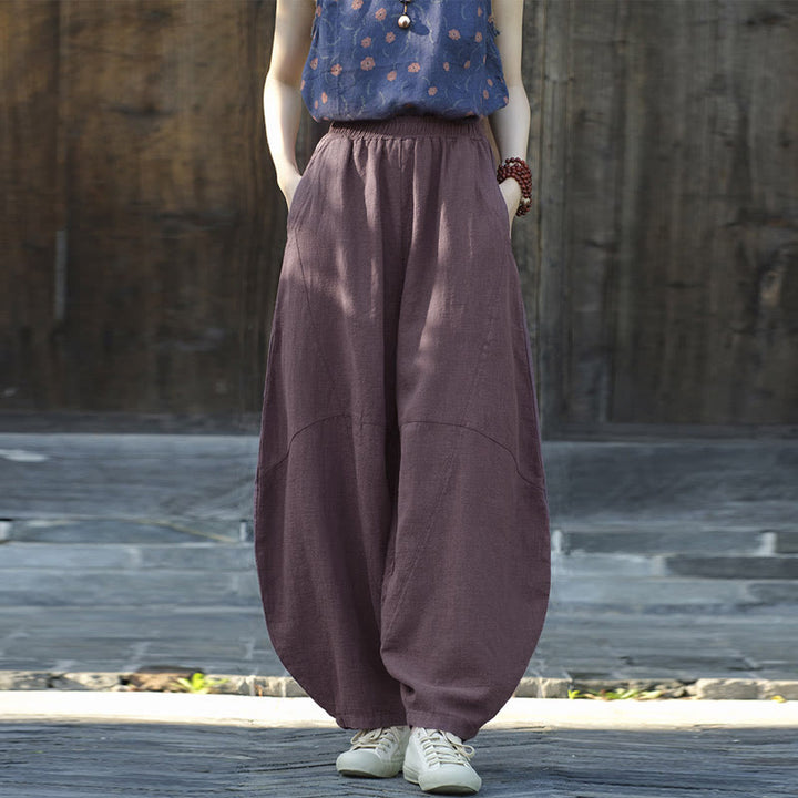 Buddha Stones Pants Harem Trousers Loose Zen Yoga Tai Chi Women's Pants - image 6