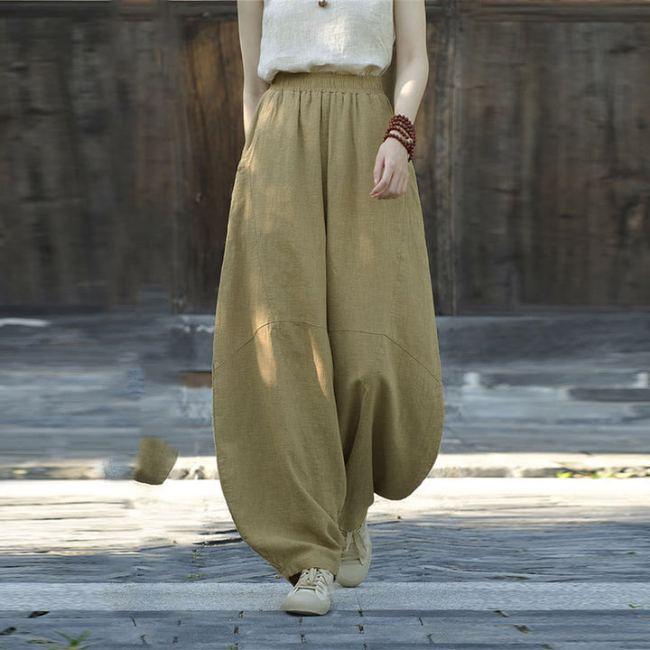 Buddha Stones Pants Harem Trousers Loose Zen Yoga Tai Chi Women's Pants - image 9