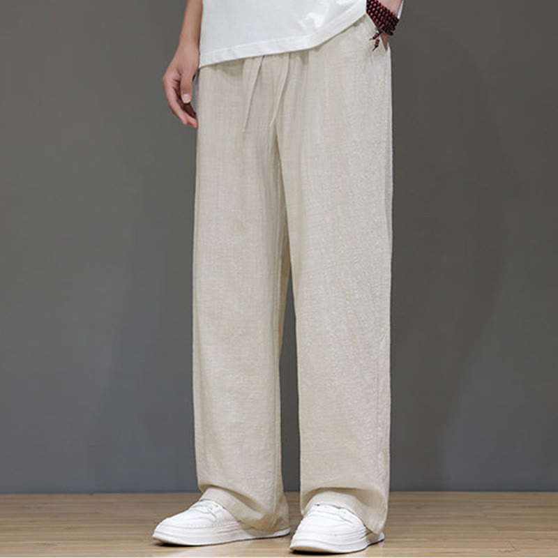 Buddha Stones Summer Men's Straight Leg Pants With Pockets - image 16