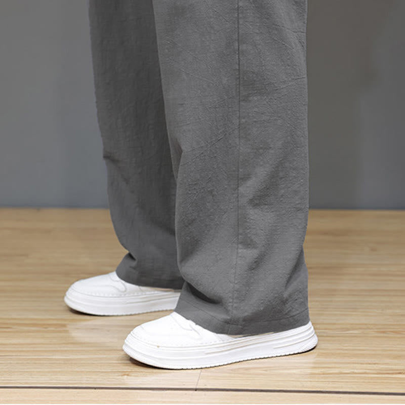 Buddha Stones Summer Men's Straight Leg Pants With Pockets - image 30