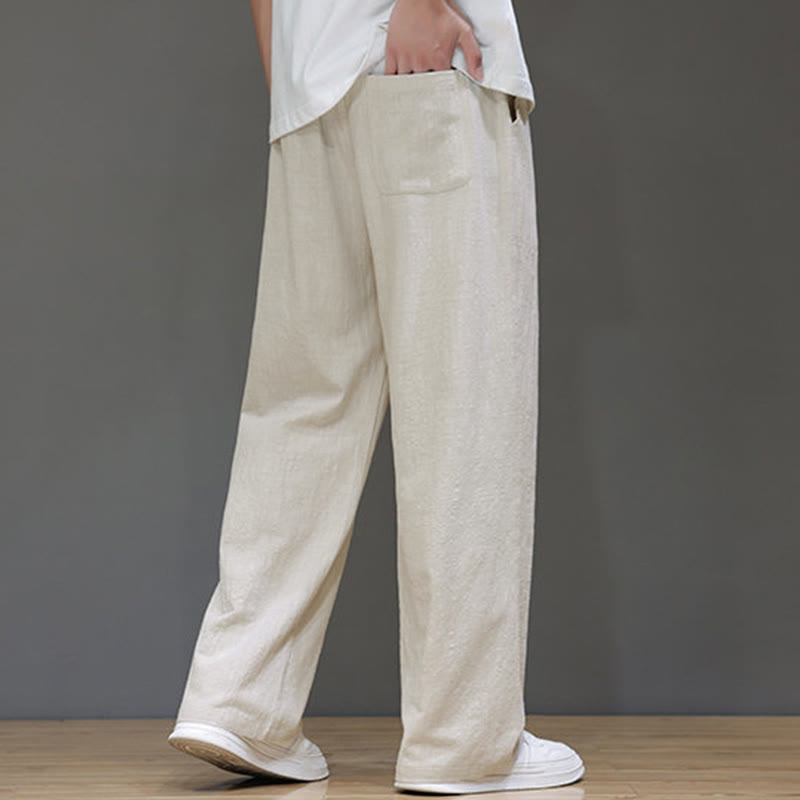 Buddha Stones Summer Men's Straight Leg Pants With Pockets - image 15