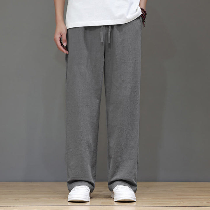 Buddha Stones Summer Men's Straight Leg Pants With Pockets - image 24
