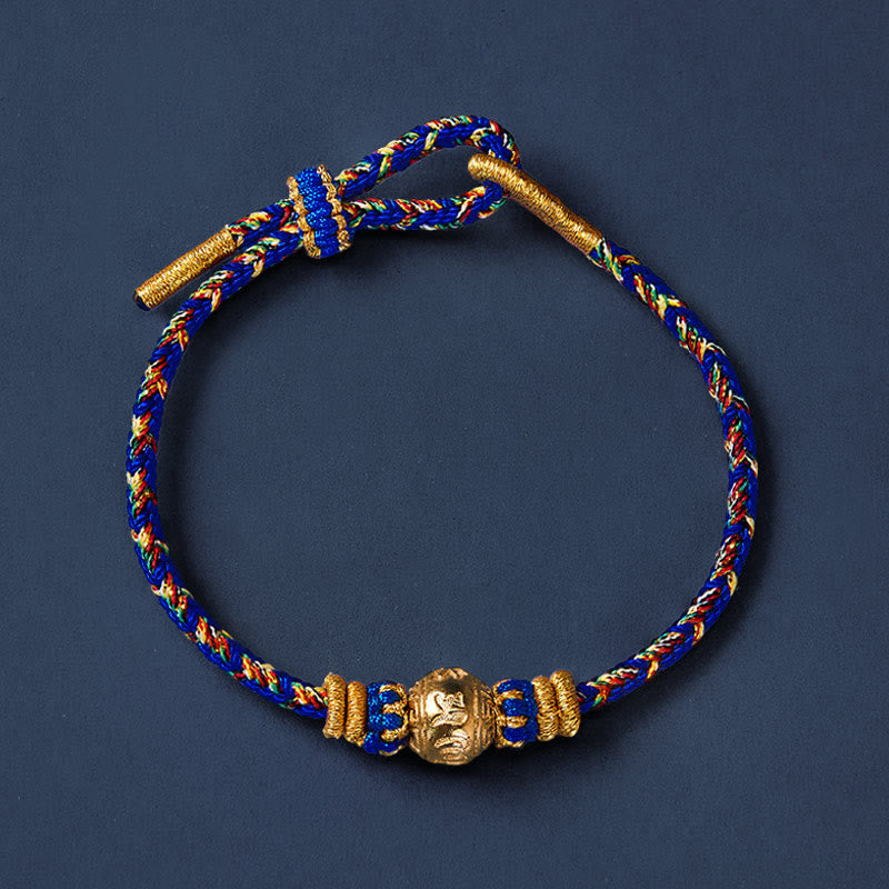 Buddha Stones Hand-Woven String Om Mani Padme Hum Peace Bracelet - image 1