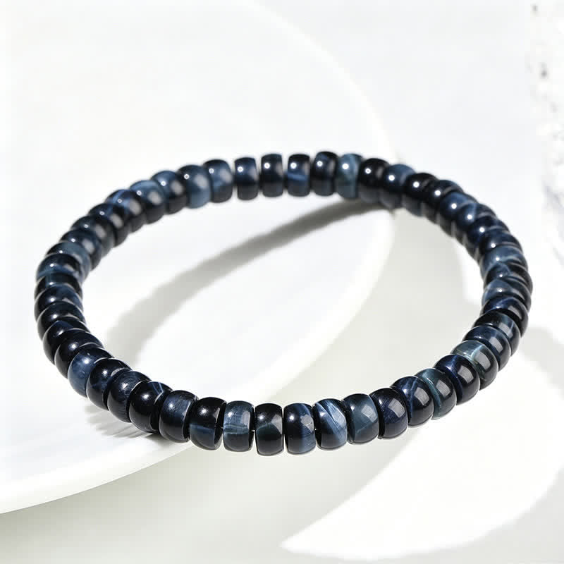 Buddha Stones Blue Tiger Eye Positive Beads Bracelet - image 2