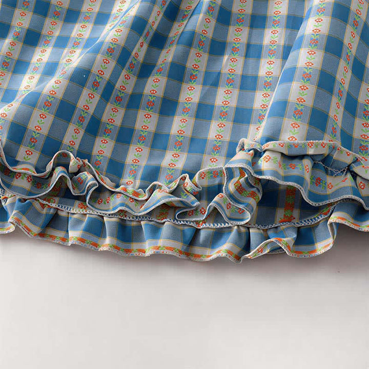 Buddha Stones Summer Button-Up Drawstring Gingham Women's Summer Sleeveless Dress With Pockets - image 10