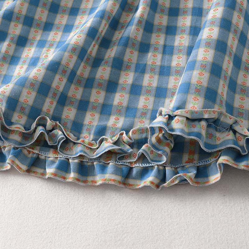 Buddha Stones Summer Button-Up Drawstring Gingham Women's Summer Sleeveless Dress With Pockets - image 11