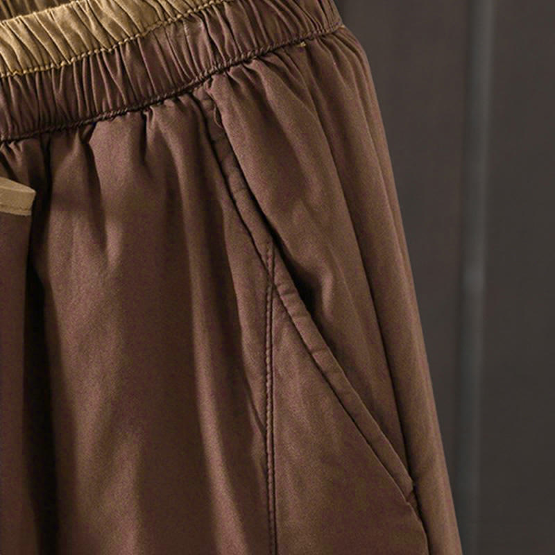 Buddha Stones Plain Women's Harem Thermal Pants With Pockets - image 13