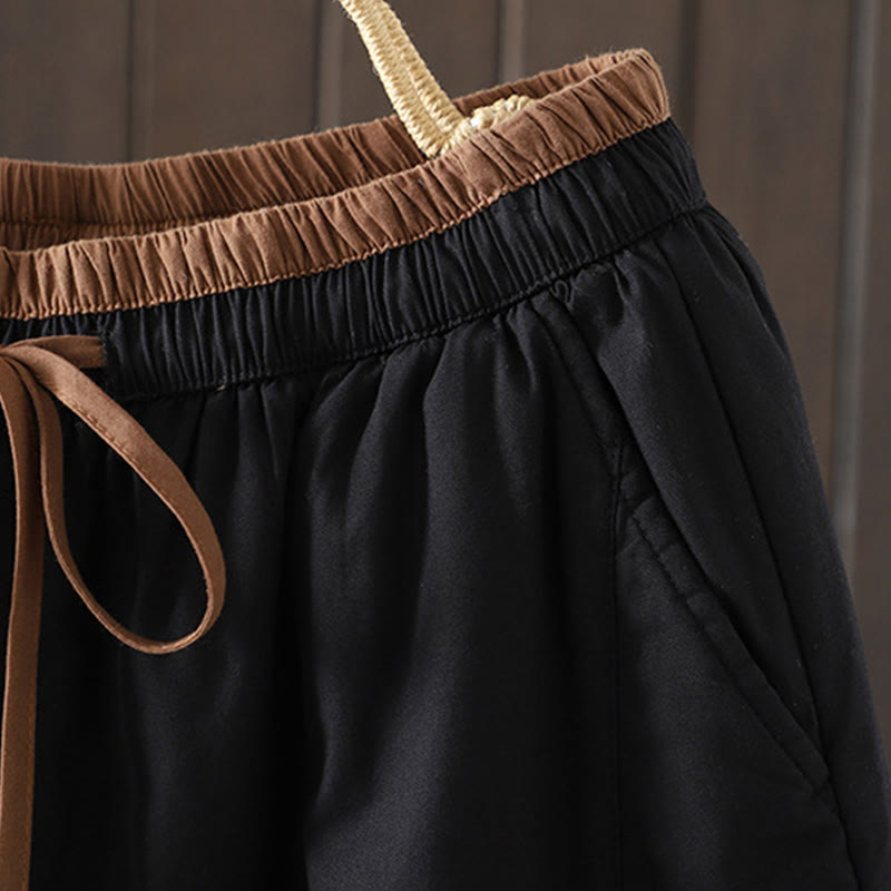 Buddha Stones Plain Women's Harem Thermal Pants With Pockets - image 3