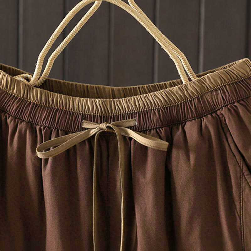 Buddha Stones Plain Women's Harem Thermal Pants With Pockets - image 7