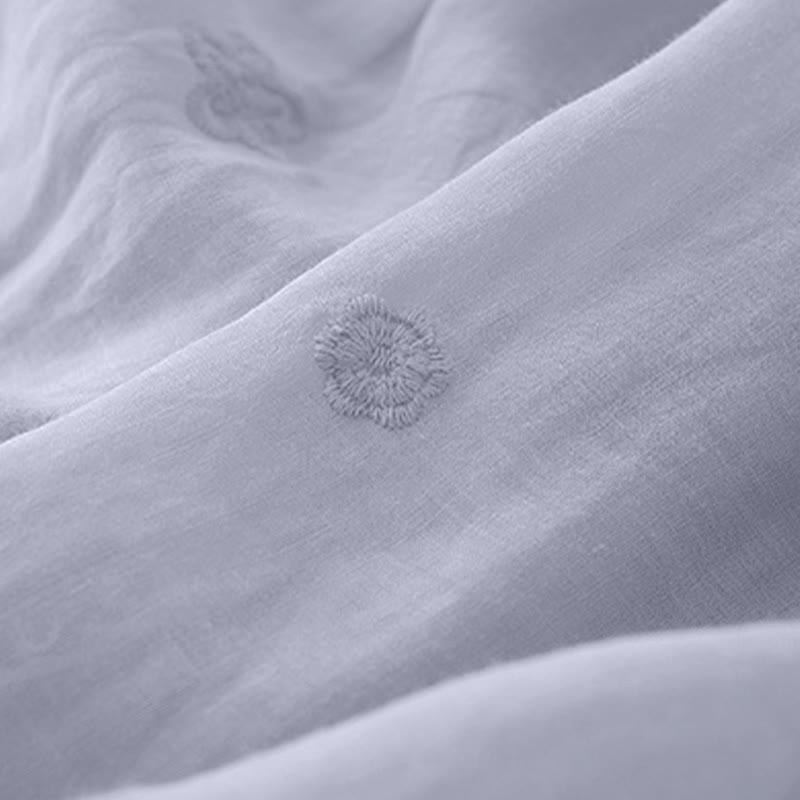 Buddha Stones Embroidery Hollow Design A-line Drawstring High Waist Women's Skirt With Pockets - image 4