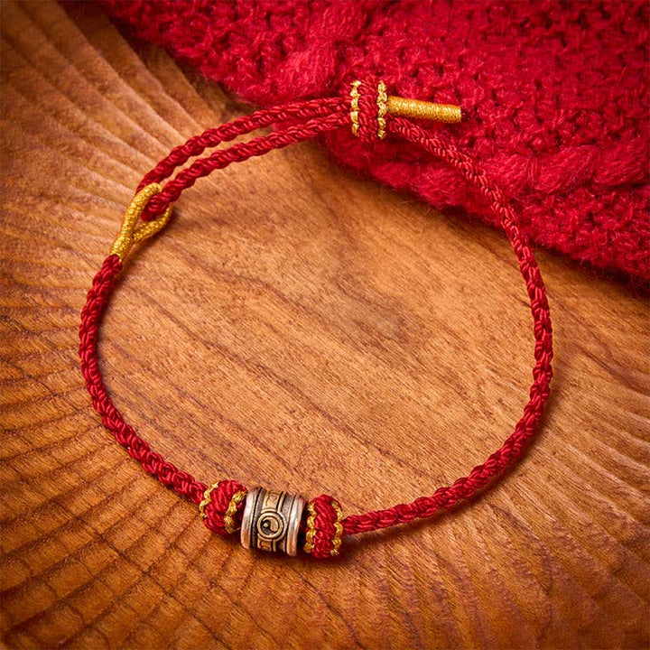 Buddha Stones Copper Yin Yang Red String Harmony Bracelet - image 16