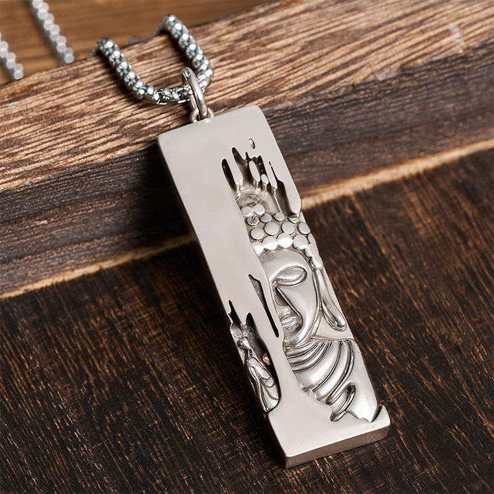 Buddha Stones Tathagata Buddha Strength Protection Amulet Lucky Vintage Style Pendant Necklace - image 10