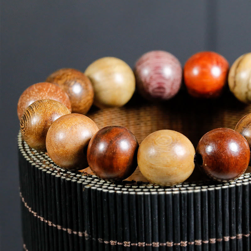 Buddha Stones  108 Beads Wenge Wood Mala Blessing Meditation Bracelet - image 14