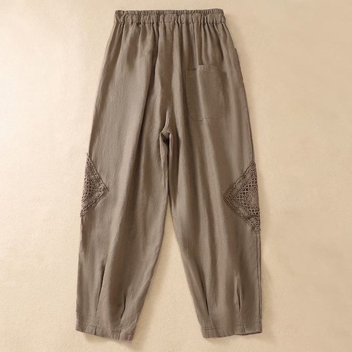 Buddha Stones Summer Women's Drawstring Harem Pants With Pockets - image 1