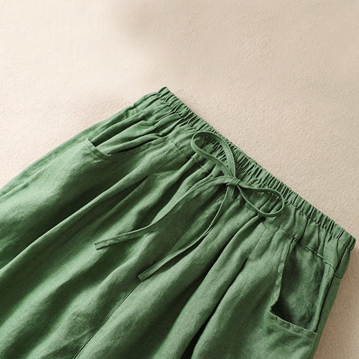 Buddha Stones Summer Women's Drawstring Harem Pants With Pockets - image 8