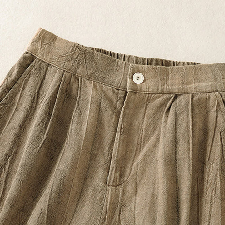 Buddha Stones Summer Casual Minimalist Solid Women's Shorts With Pocket - image 5