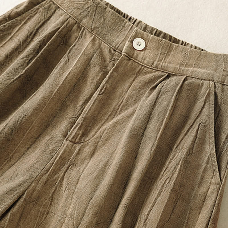 Buddha Stones Summer Casual Minimalist Solid Women's Shorts With Pocket - image 6