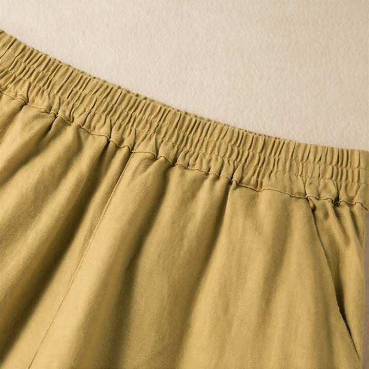 Buddha Stones Casual Solid Color Women's Wide Leg Pants With Pockets - image 27