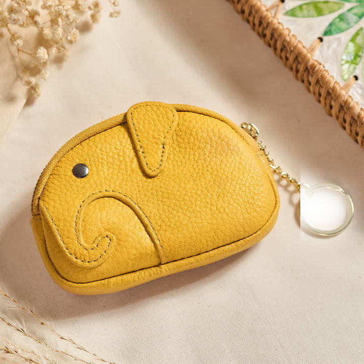 Buddha Stones PU Leather Elephant Wisdom Mini Zipper Purse - Gold (Approx. 12.5 cm × 2 cm × 8.5 cm) - image 30