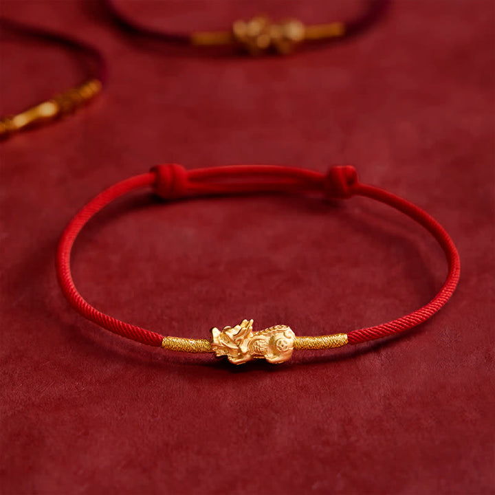 Buddha Stones Handmade Red String PiXiu Luck Bracelet - image 13