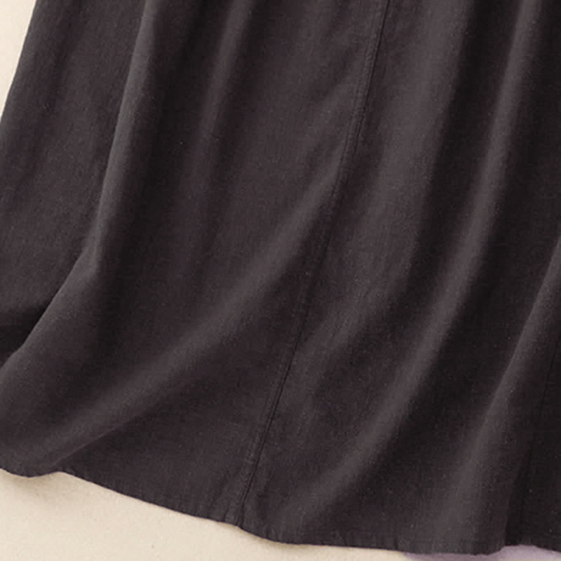 Buddha Stones Drawstring A-line Elastic Waist Women's Skirt - image 17