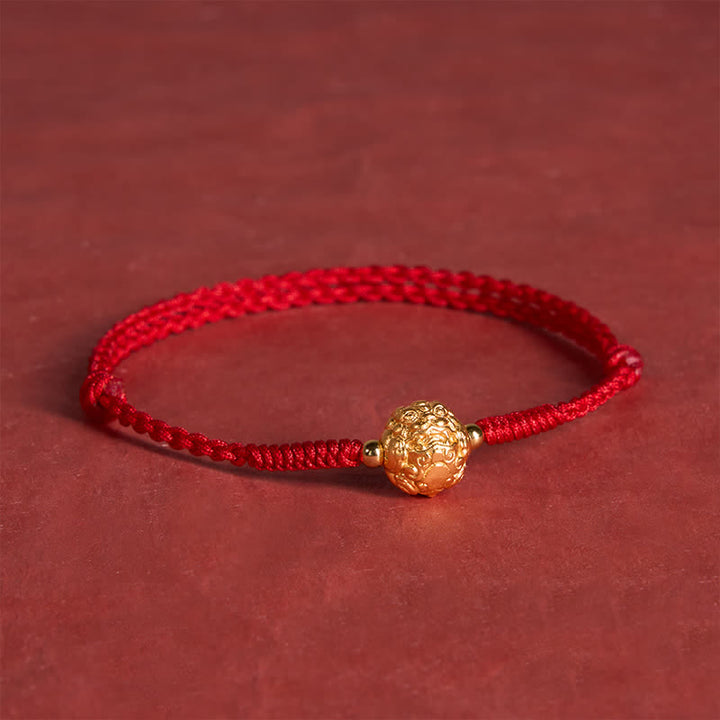 Buddha Stones Copper Pi Xiu Luck Red String Bracelet - image 4
