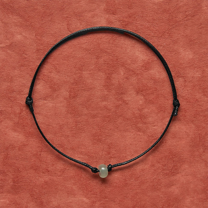 Buddha Stones Minimalist Green Aventurine Protection Braided Red String Bracelet - image 10