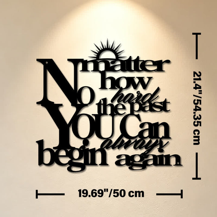 Buddha Stones Laser Cut Inspirational Quote Sunray Matte Iron Metal Meaningful Symbols Wall Art - Approx. 50cm x 54.35cm x 0.12cm / 19.69in x 21.40in x 0.05in - image 10