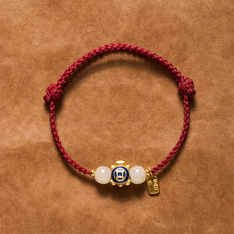 Buddha Stones Turtle Red String Hand-Woven Strength Bracelet - Blue - image 16