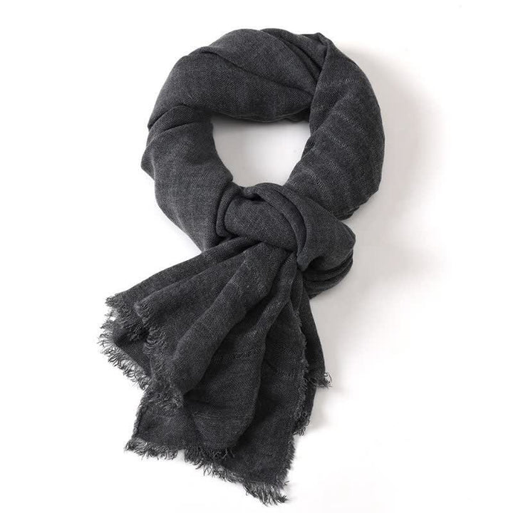 Buddha Stones Spring Fall Artful Textured Everyday Men's Scarf - image 5