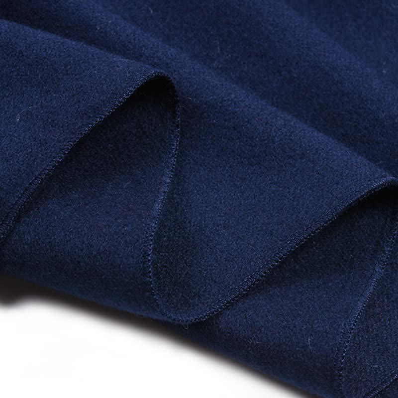 Buddha Stones Fall Winter Solid Color Tassel Cozy Long Men's Scarf - image 2