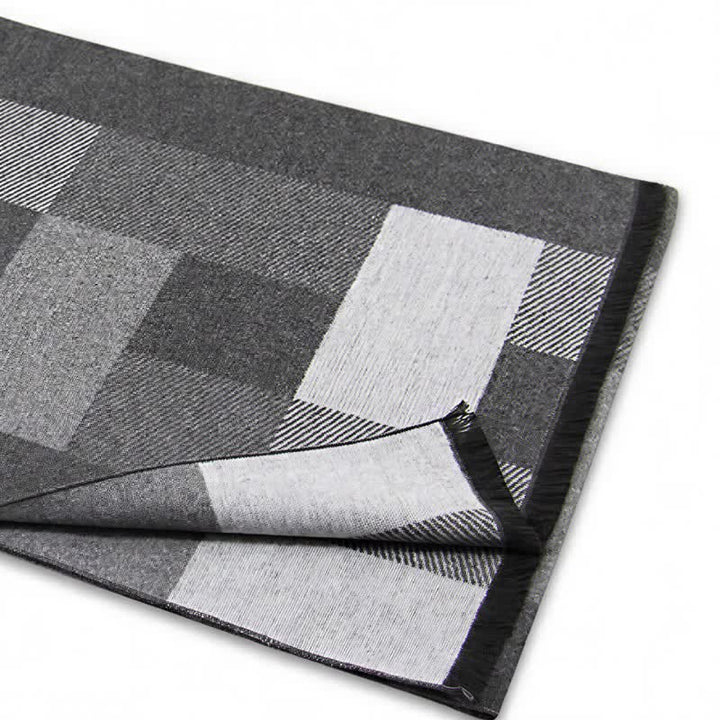 Buddha Stones Fall Winter Classic Plaid Tassel Cozy Rectangular Scarves - image 13