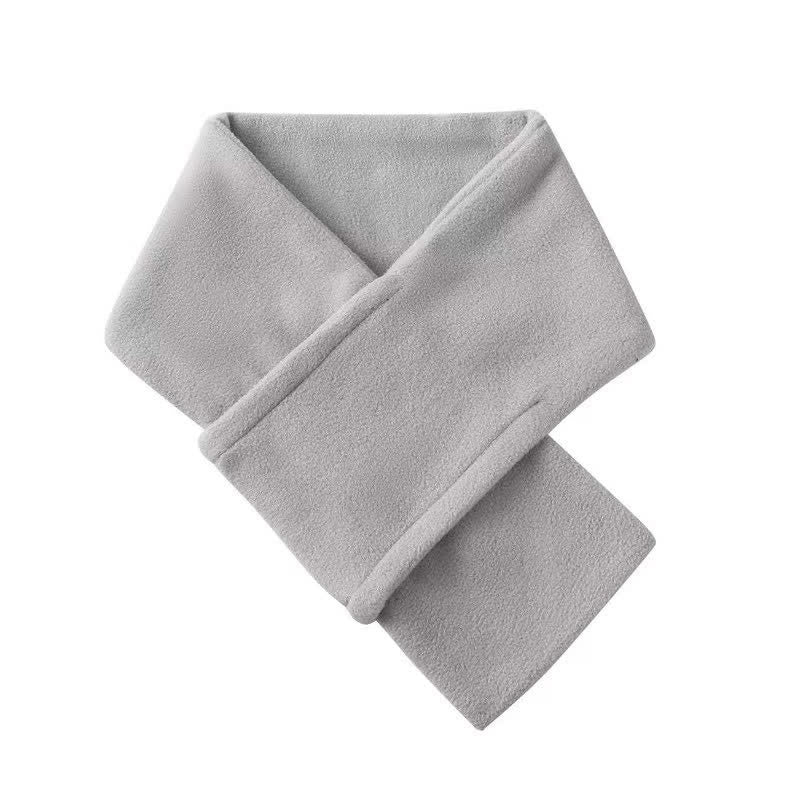 Buddha Stones Fall Winter Plush Cross Front Neck Warmer Minimalist Men's Scarf - image 5