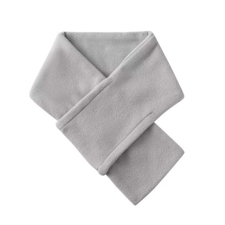 Buddha Stones Fall Winter Plush Cross Front Neck Warmer Minimalist Men's Scarf - image 5