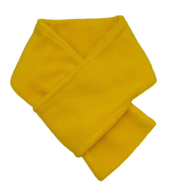 Buddha Stones Fall Winter Plush Cross Front Neck Warmer Minimalist Men's Scarf - image 22
