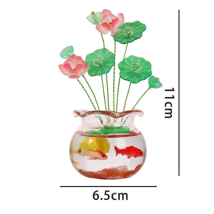 Buddha Stones Compact Lotus Koi Fortune Bottle Car Interior Mindful Living Decor - image 3