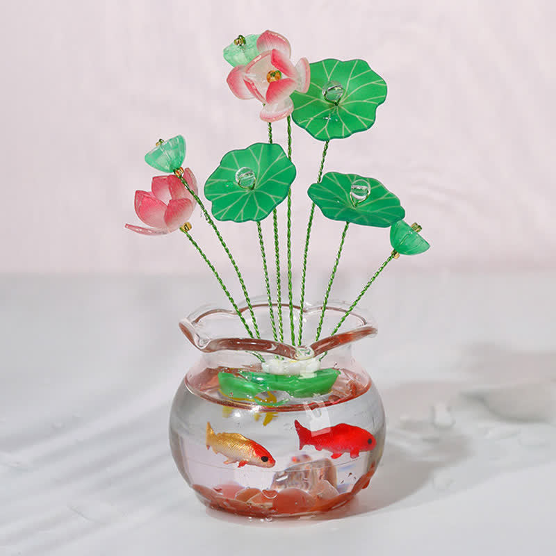 Buddha Stones Compact Lotus Koi Fortune Bottle Car Interior Mindful Living Decor - image 1