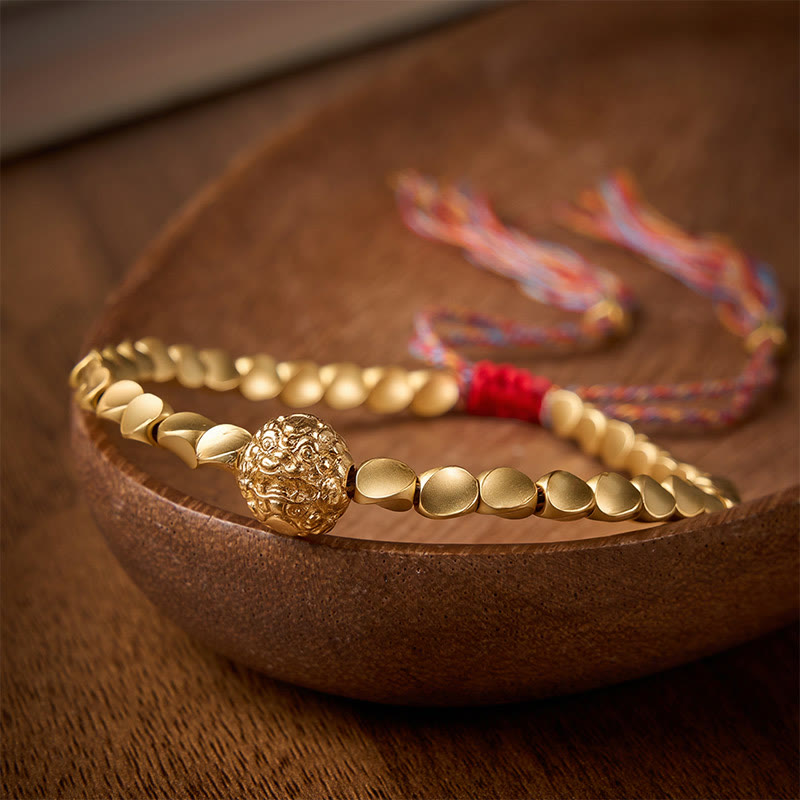Buddha Stones Tibetan Copper Beads Pi Xiu Wealth Colorful String Bracelet - image 2