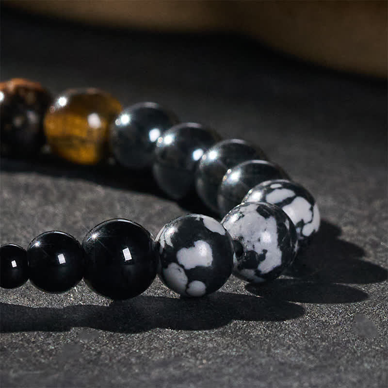 Buddha Stones Tiger Eye Hematite Focus Beads Bracelet - image 5