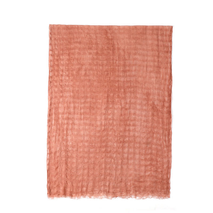 Buddha Stones Spring Fall Textured Checked Draped Men's Scarf - image 3