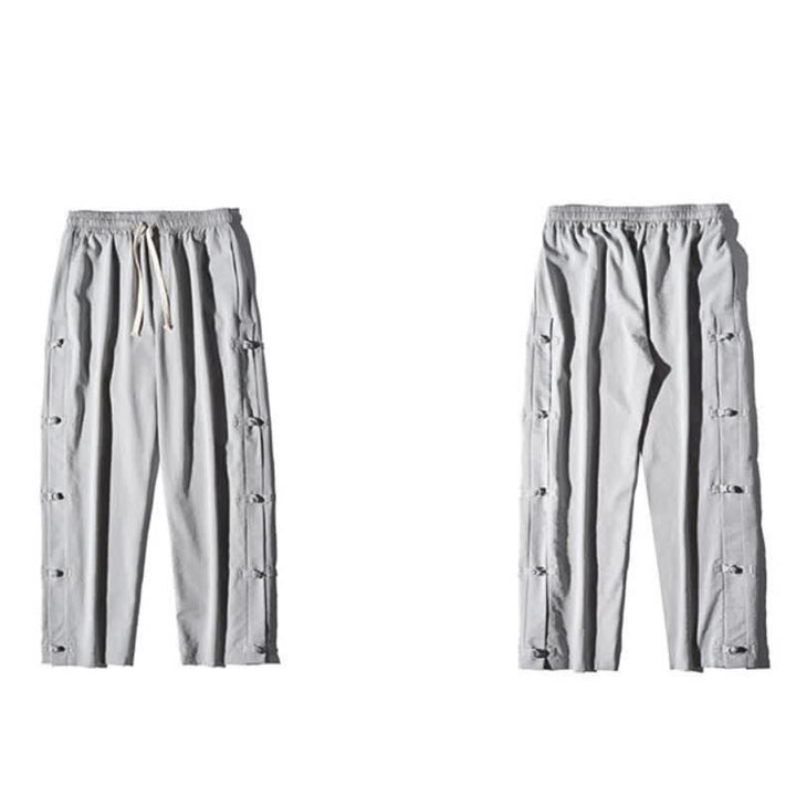 Buddha Stones Spring Summer Casual Tang Style Crane Side Slit Long Pants Men's Straight Leg Pants With Pockets - image 34