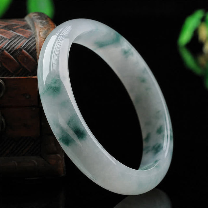 Buddha Stones Jade Luck Blessing Prosperity Bracelet Bangle - image 1