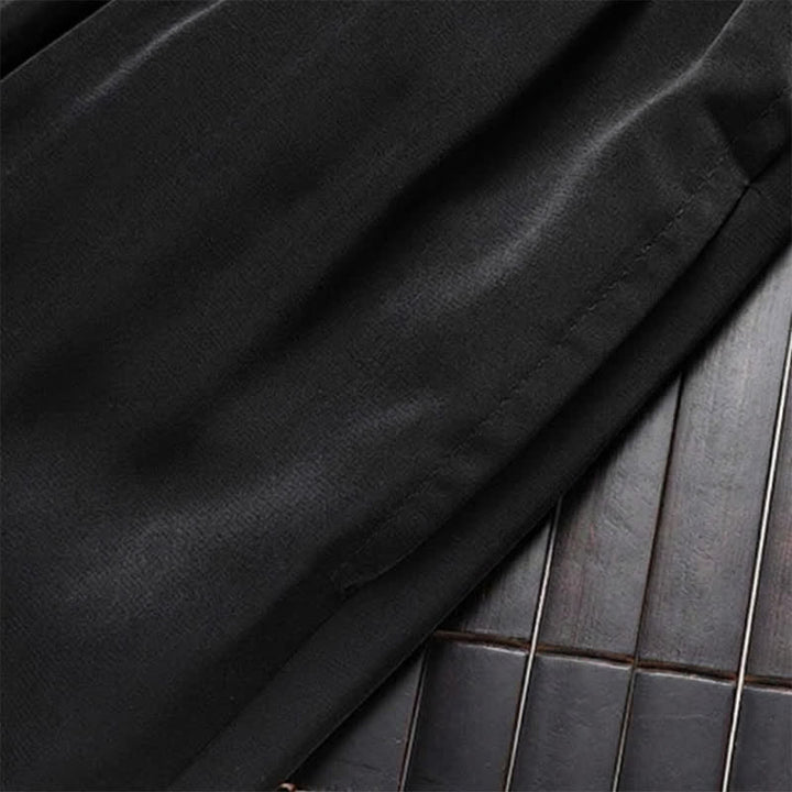 Buddha Stones 2Pcs Spring Fall Tang Style Classic Mandarin Collar Cloud Pattern Men's Meditation Cloth With Pockets - image 6