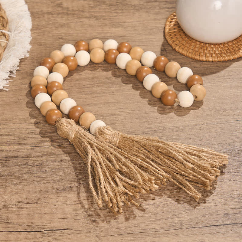 Buddha Stones Boho Country Beaded Tassel Accent Mindful Living Decor - image 1