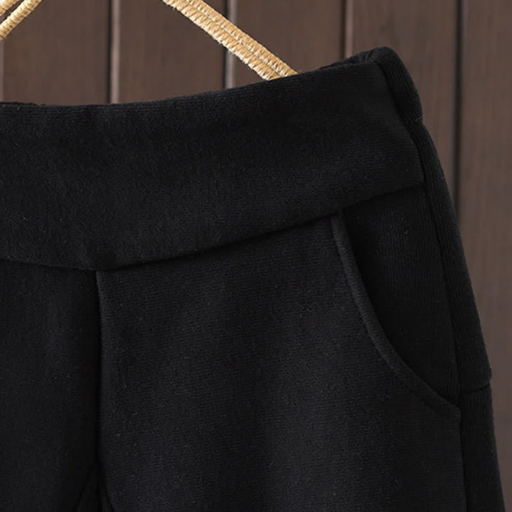 Buddha Stones Winter Casual Solid Cotton Ankle Pants Women's Tapered Pants With Pocket - image 2