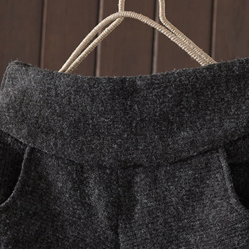 Buddha Stones Winter Casual Solid Cotton Ankle Pants Women's Tapered Pants With Pocket - image 7