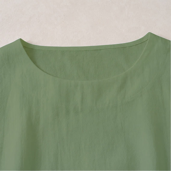 Buddha Stones Spring Fall Casual Crew Neck Design Cotton Women's Long Sleeve T-Shirt - image 1